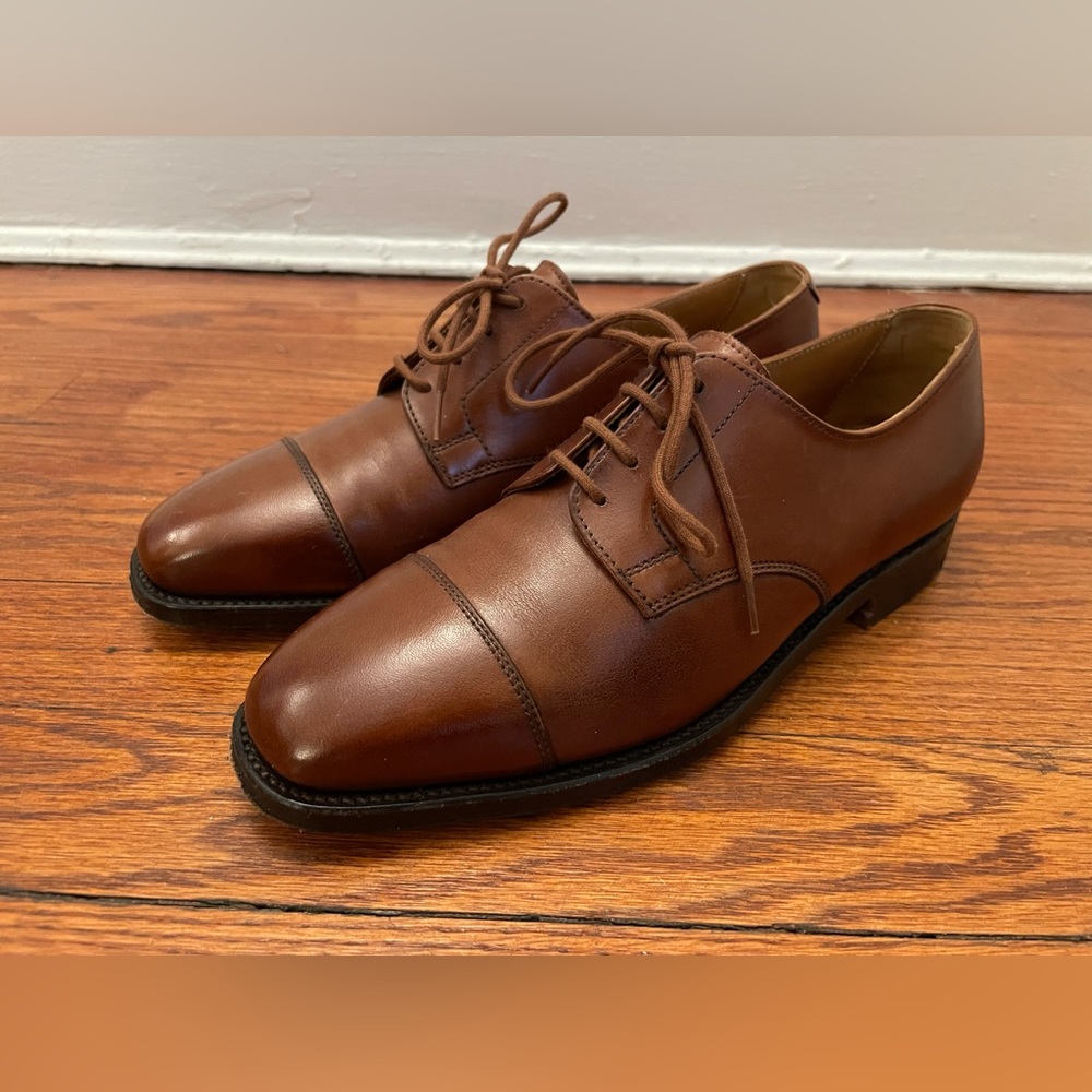 Crockett & Jones Drayton Captoe Derbys, Chestnut Calf, Women’s 6.5US 4.5UK 60C